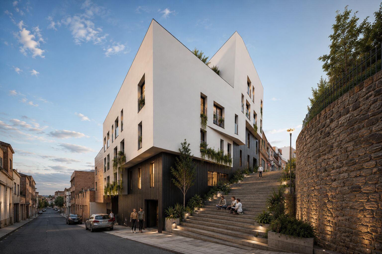 Edificio CENTRVM Toledo — render panorámico exterior